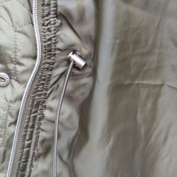 Harve Benard Quilted Anorak Parka Jacket Army Green  Sz XL NWoT - Picture 6 of 9